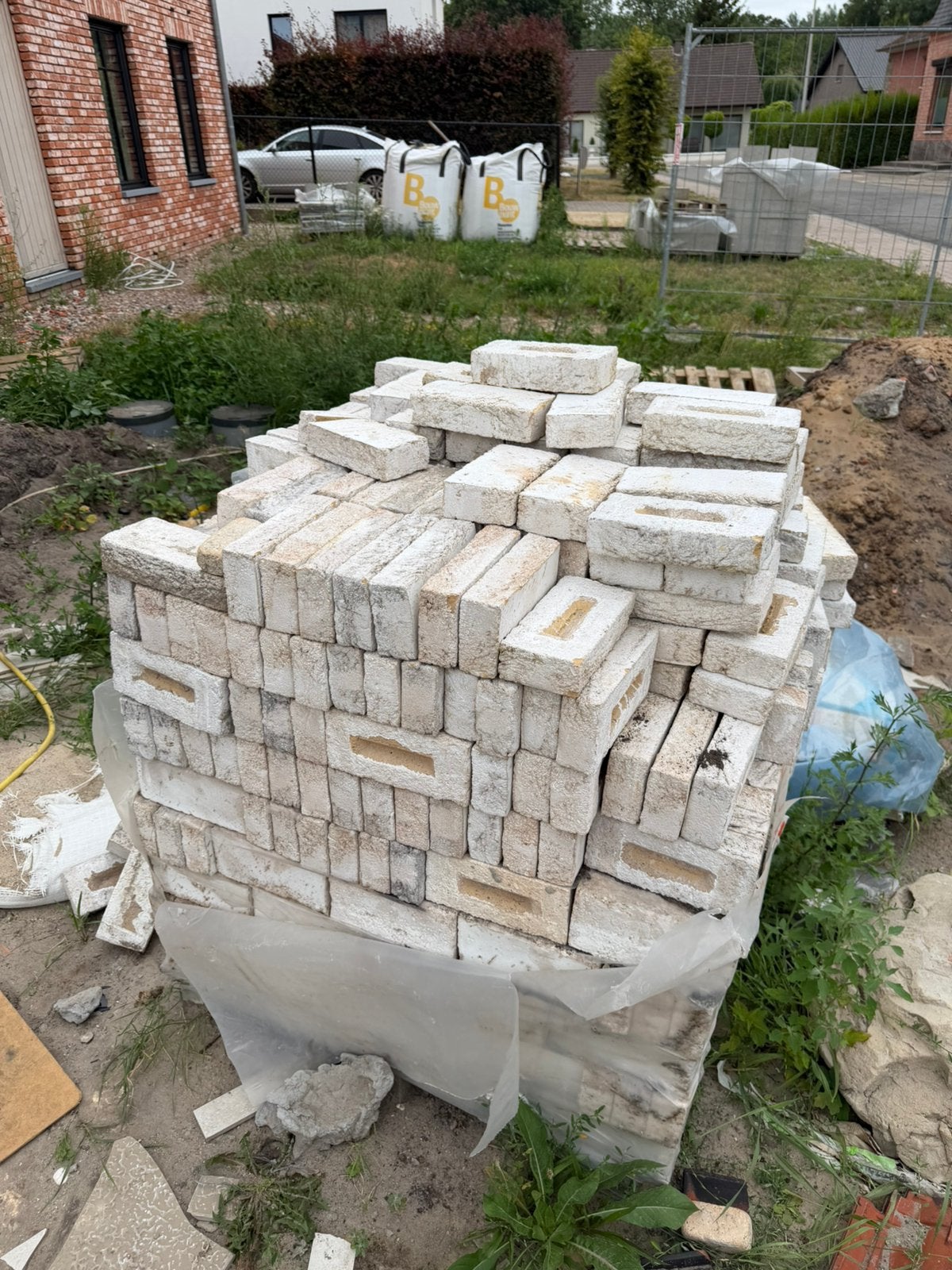 Crema gevelsteen van Nelissen, Doe-het-zelf en Bouw, Metselstenen, Ophalen, Zo goed als nieuw