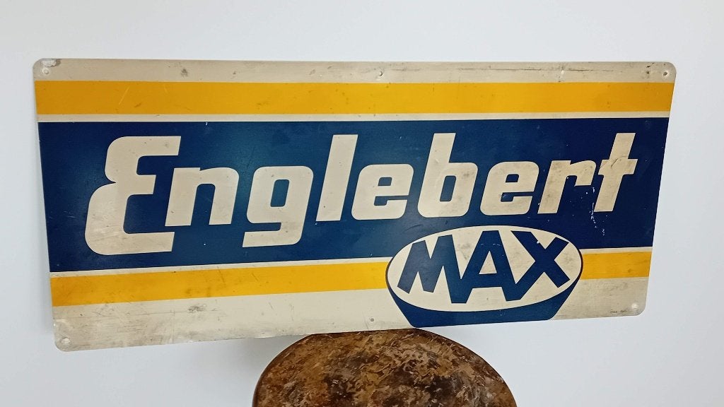 Pneus pour panneaux d'affichage en aluminium ENGLEBERT MAX, Collections, Enlèvement ou Envoi, Utilisé, Panneau publicitaire