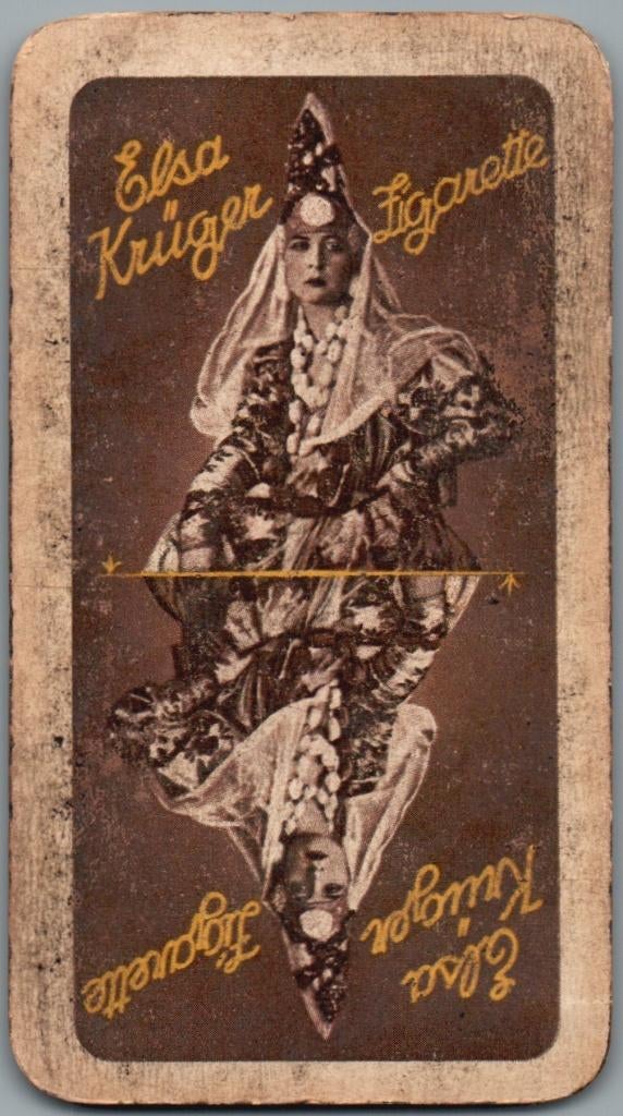 speelkaart - LK14711 - Elza Krüger, Verzamelen, Verzenden, Gebruikt, Speelkaart(en)