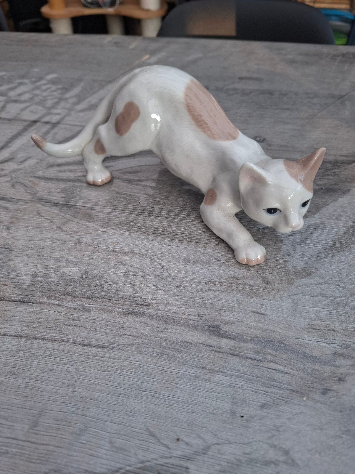 Kat in porselein, Ophalen of Verzenden