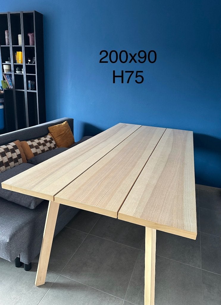 IKEA, YPPERLIG, table à manger en bois massif, 200x90, Maison & Meubles, Cinq personnes ou plus, 150 à 200 cm, 50 à 100 cm, Comme neuf