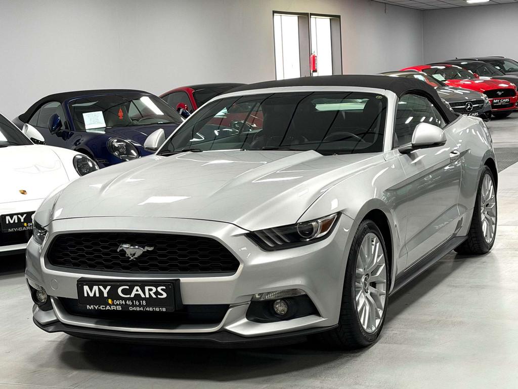 Ford Mustang Cabrio 2.3 Clim Cuir Gps Xenon Camera Full Opti, Autos, Ford, Cuir, Argent ou Gris, Achat, Anti démarrage