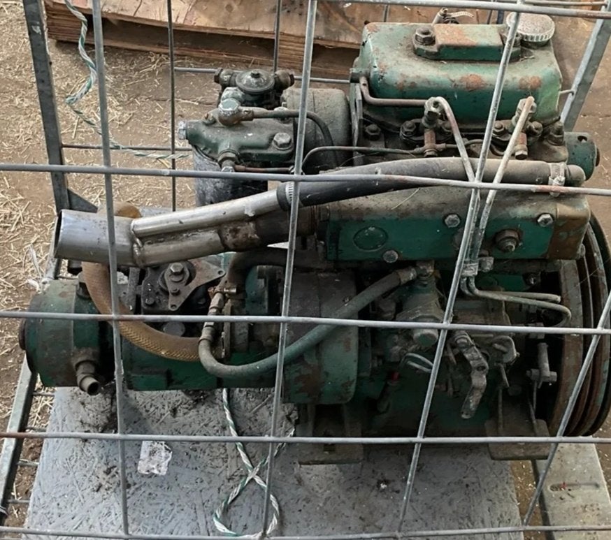 2 cylinder dieselmotor, Ophalen, Gebruikt, Dieselmotor, 1800 rpm of meer
