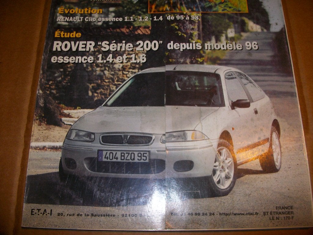 revue technique rover série 200 essence 1996-1998, Enlèvement ou Envoi