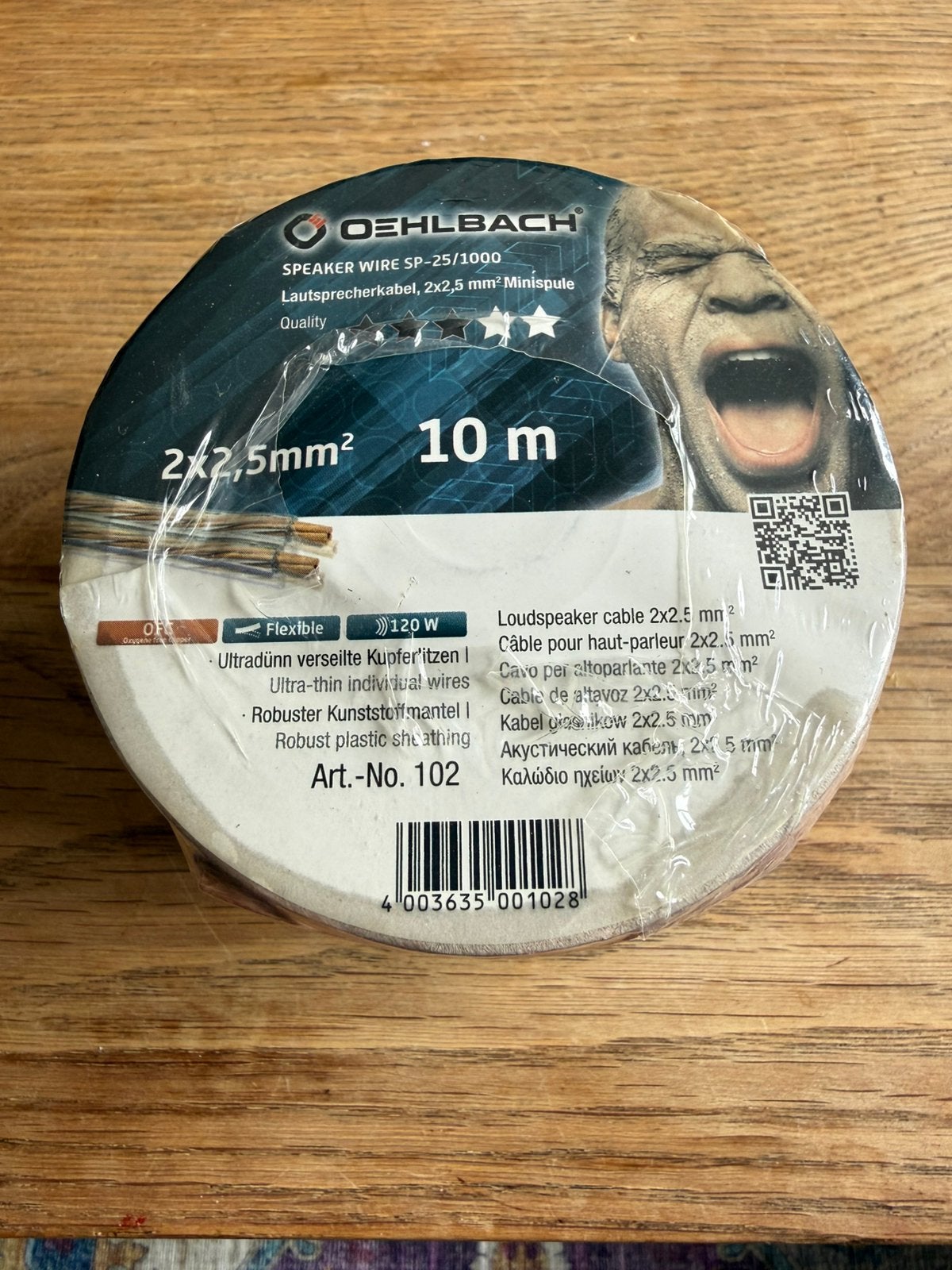 New Oehlbach Pro Speaker Cable 2 x 2,25mm 10m, Ophalen of Verzenden, Nieuw, 10 meter of meer, Luidsprekerkabel