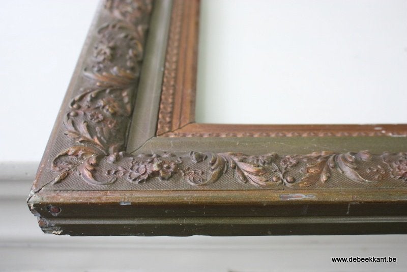 Retro vintage antieke oude brocante houten kader lijst, Collections, Enlèvement ou Envoi