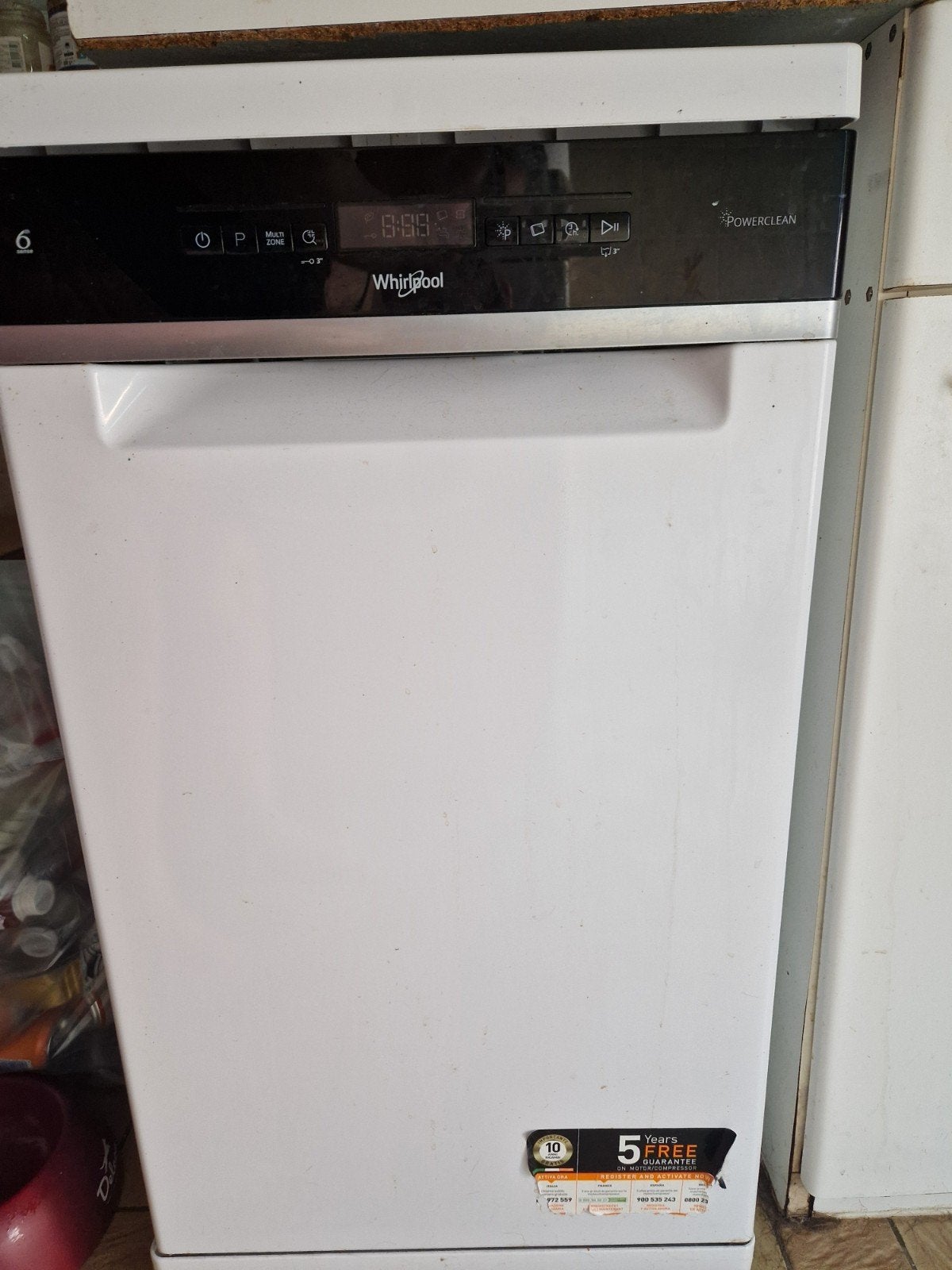 Te koop afwasmachine Whirlpool Powerclean, Ophalen
