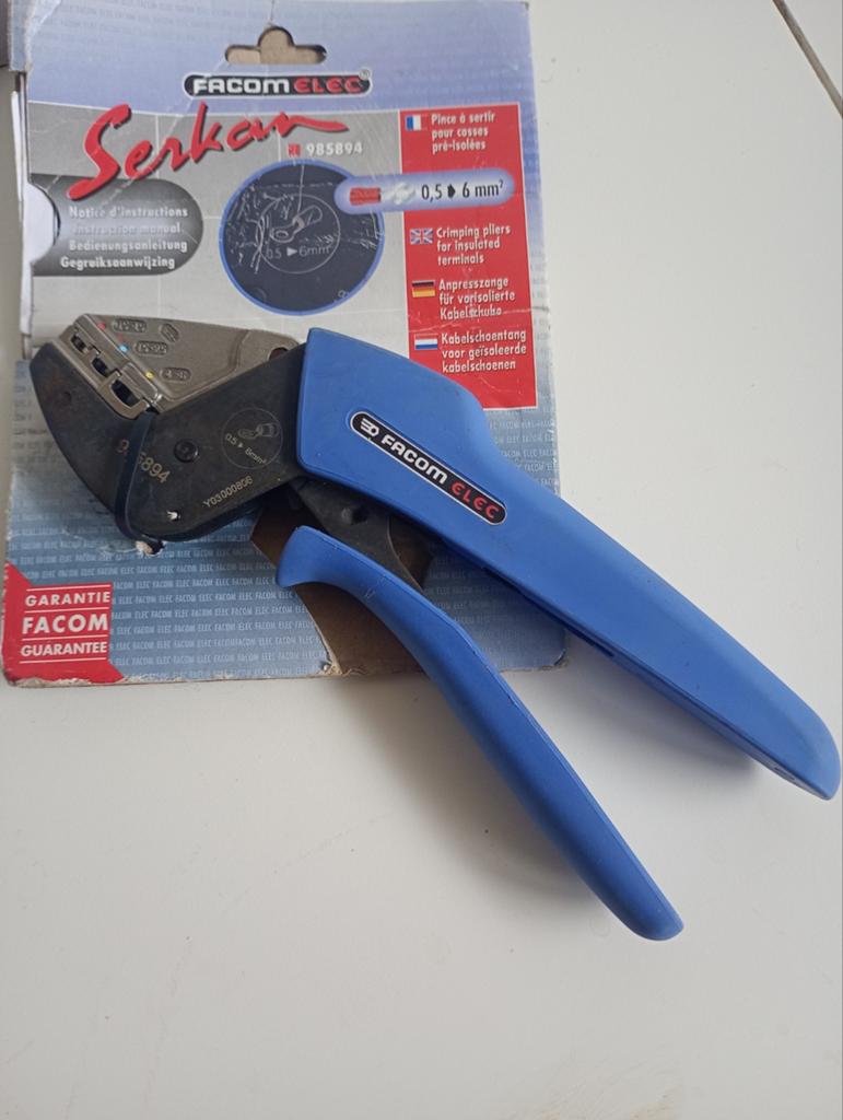 Serre-câble à cliquet, SERKAN, pour œillets de câble isolés., Bricolage & Construction, Enlèvement