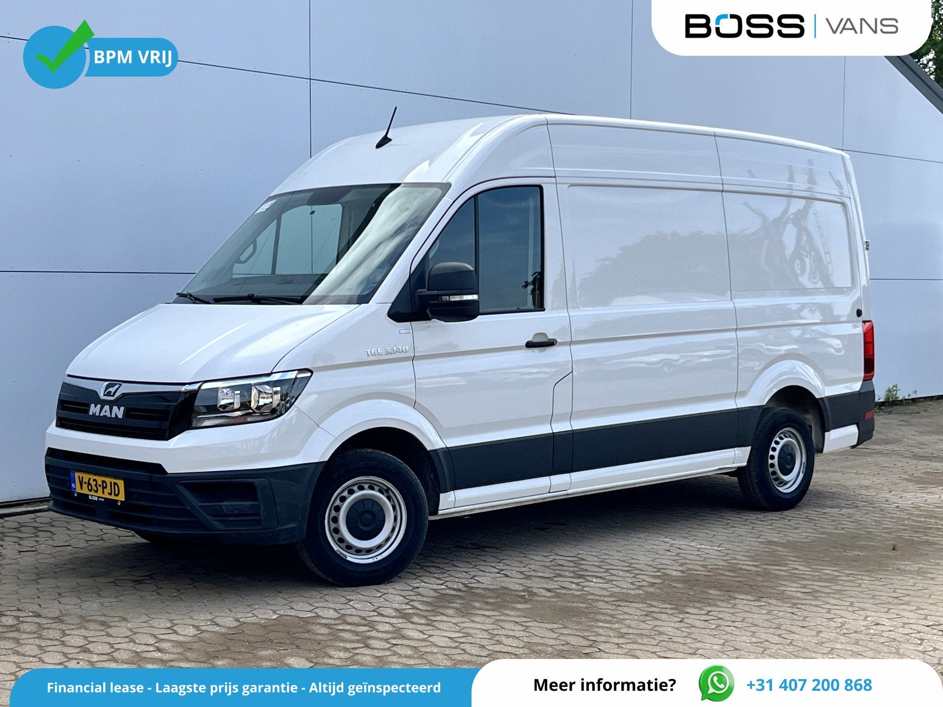 MAN TGE 3.140 2.0 TDI Automaat L3H3 Airco Cruise Control Car, Auto's, Gebruikt, 4 cilinders, Wit, Bedrijf