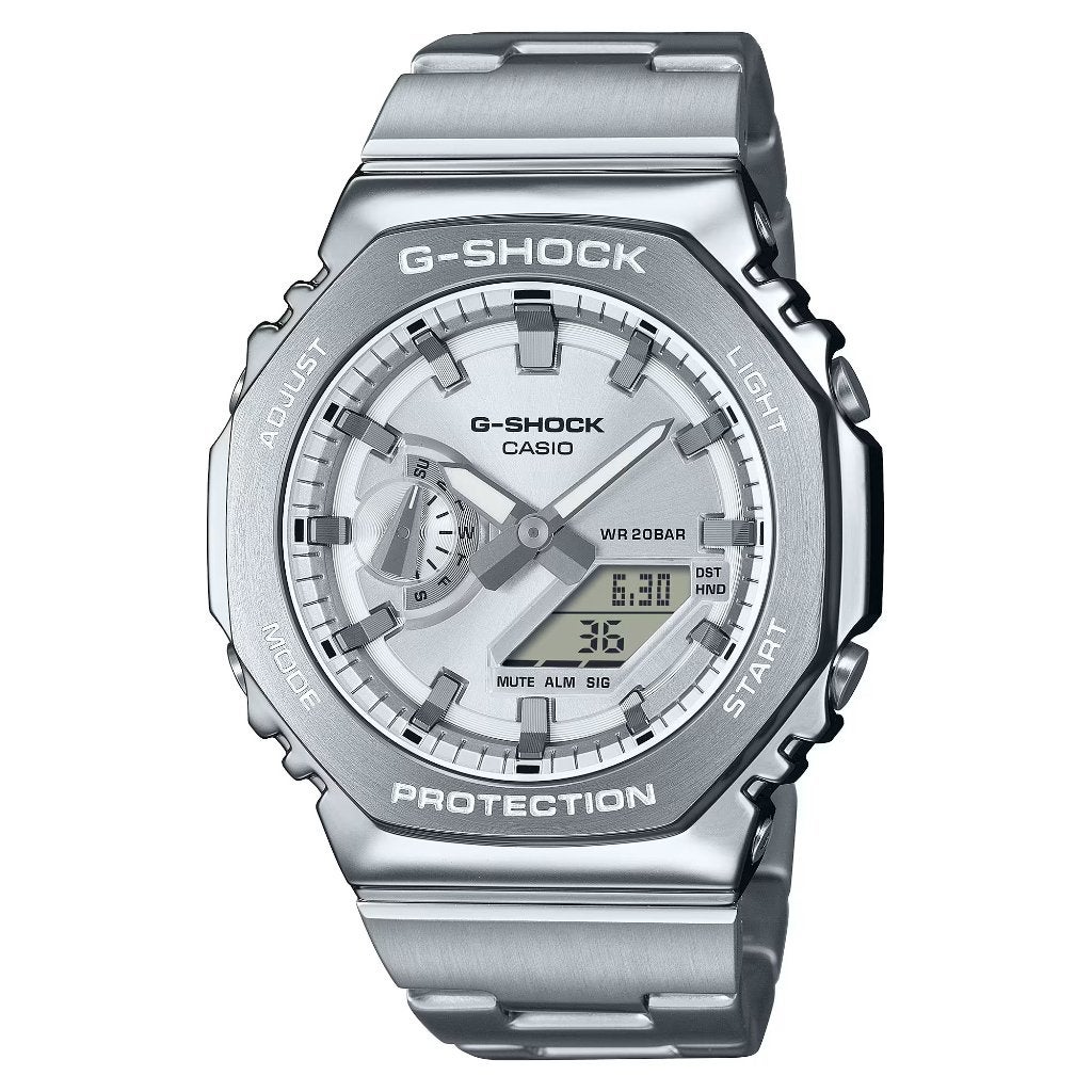 Montre Casio G-Shock (Casioak) GM-2110D-7A, Bijoux, Sacs & Beauté, Montres | Hommes, Utilisé, Montre-bracelet, Casio, Acier, Acier
