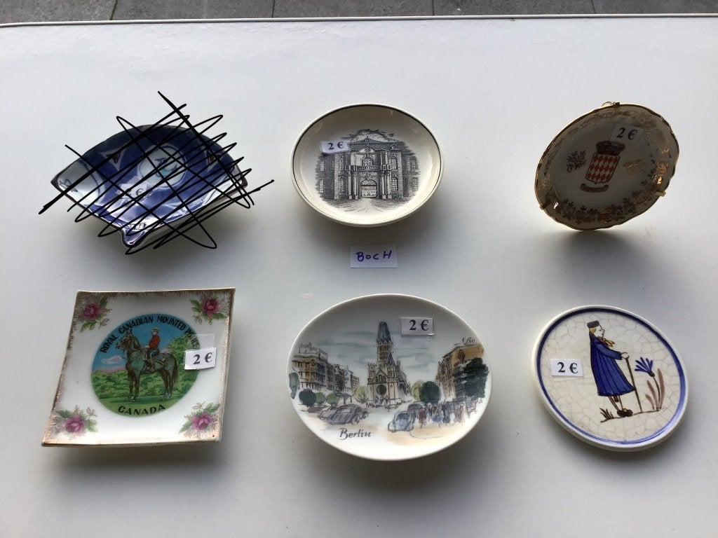 5 speciale bordjes aan 2 euro en vele andere, Antiek en Kunst, Ophalen of Verzenden