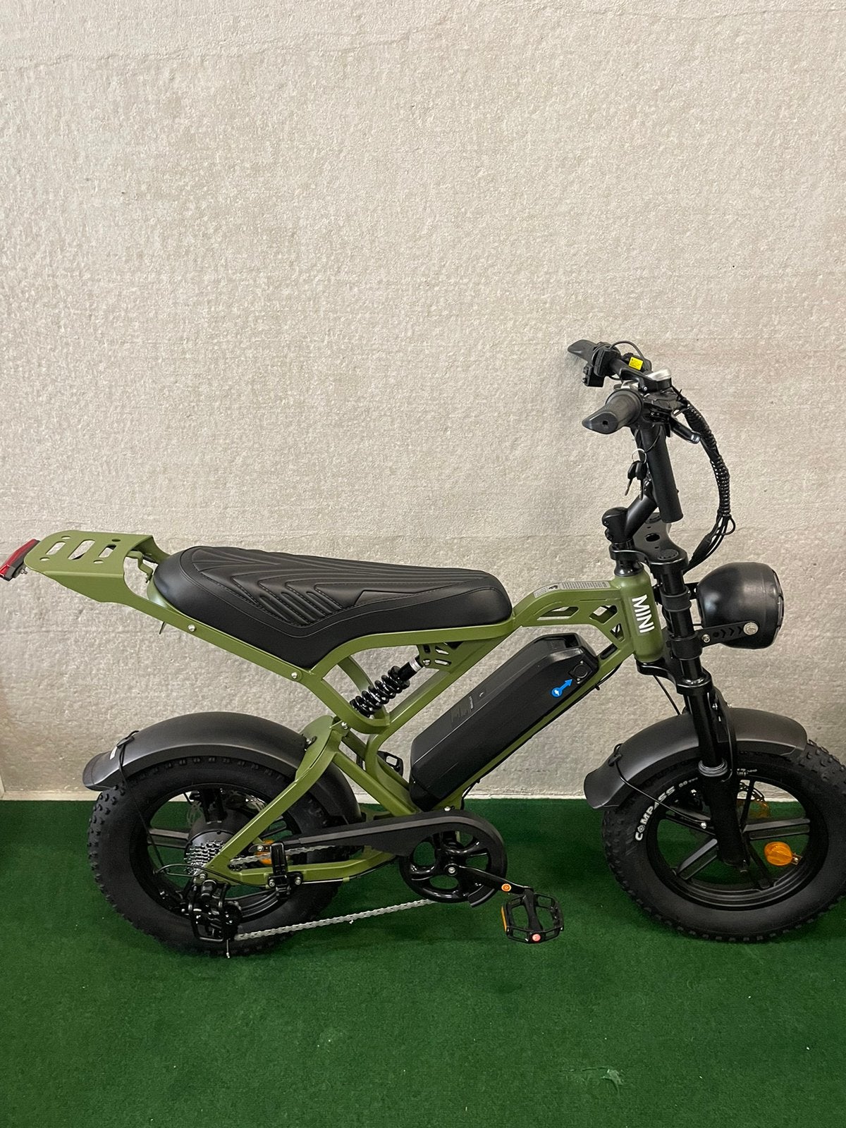 Nieuwe V20 mini fatbike in leger groen,showroom,garantie, Ophalen, Nieuw, Schijfrem