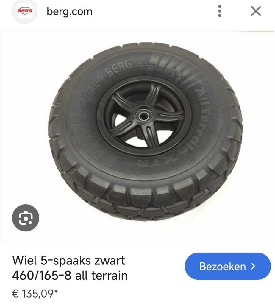 Royal Berg All Terrain XTR 2 wielen, Ophalen, Band(en)