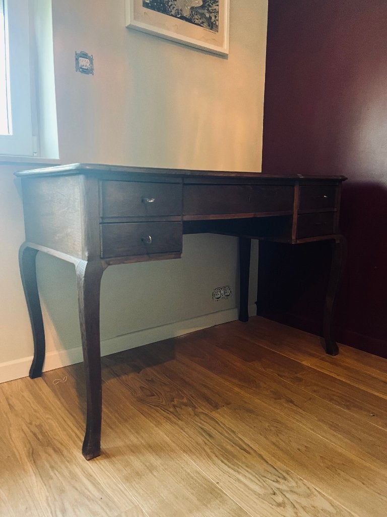 Secrétaire ancien en chêne, Maison & Meubles, 110 cm, Antique, Avec tiroirs, Bois