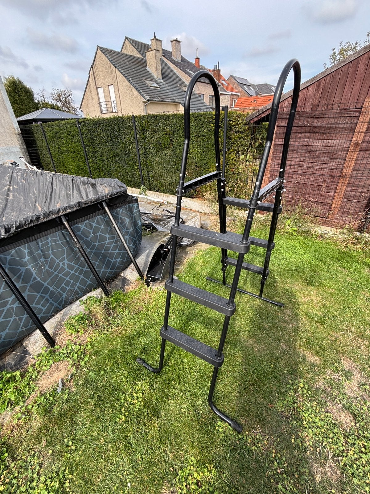Ladder zwembad 3 treden, Enlèvement, Utilisé, Échelle