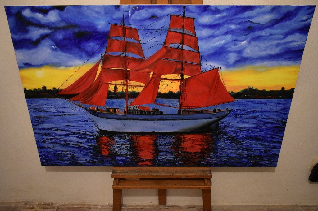 Schilderij op een boot, door joky kamo, Ophalen