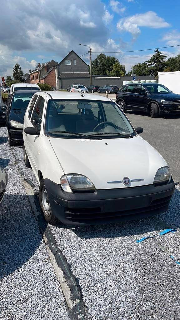 Fiat Seicento 600 Benzine 1ste Eigenaar 95000km, Auto's, Fiat, Wit, Bedrijf, Berline, Euro 4
