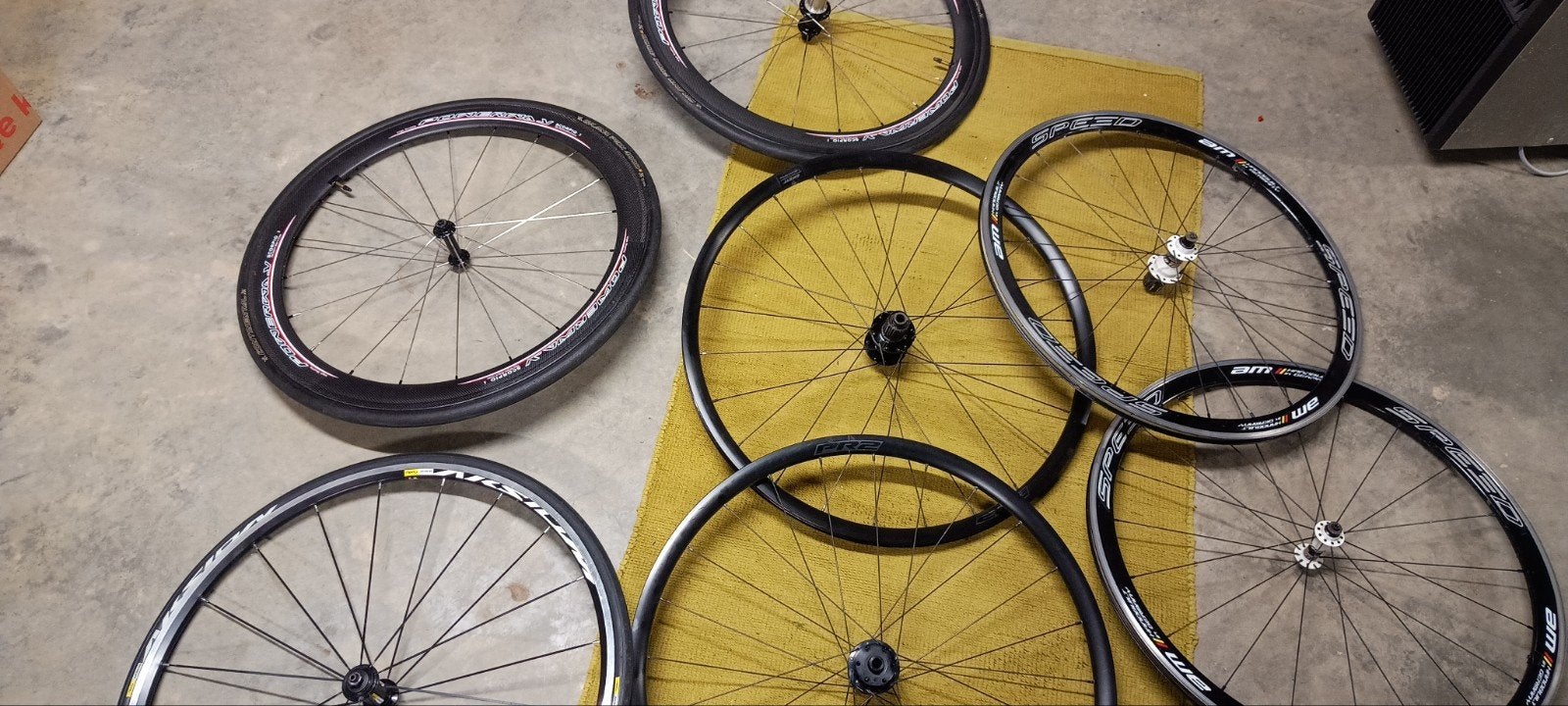 Wielset voor koersfiets: Giant, Mavic,.., Fietsen en Brommers, Gebruikt, Band, Ophalen of Verzenden, Mavic