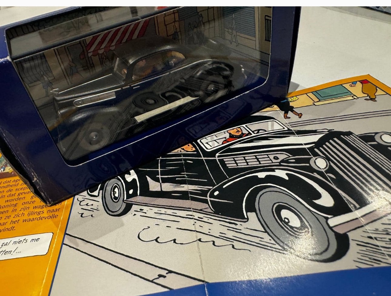 Kuifje auto 1:43 de Packard uit skepter ottokar, Ophalen of Verzenden, Kuifje, Zo goed als nieuw