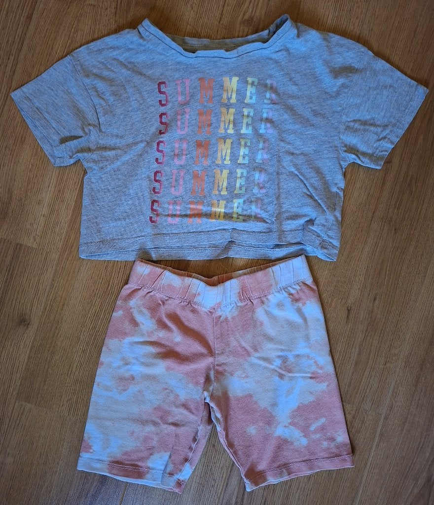 Primark pyjama 'summer'  128, Kinderen en Baby's, Kinderkleding | Maat 128, Gebruikt, Meisje, Nacht- of Onderkleding, Ophalen of Verzenden