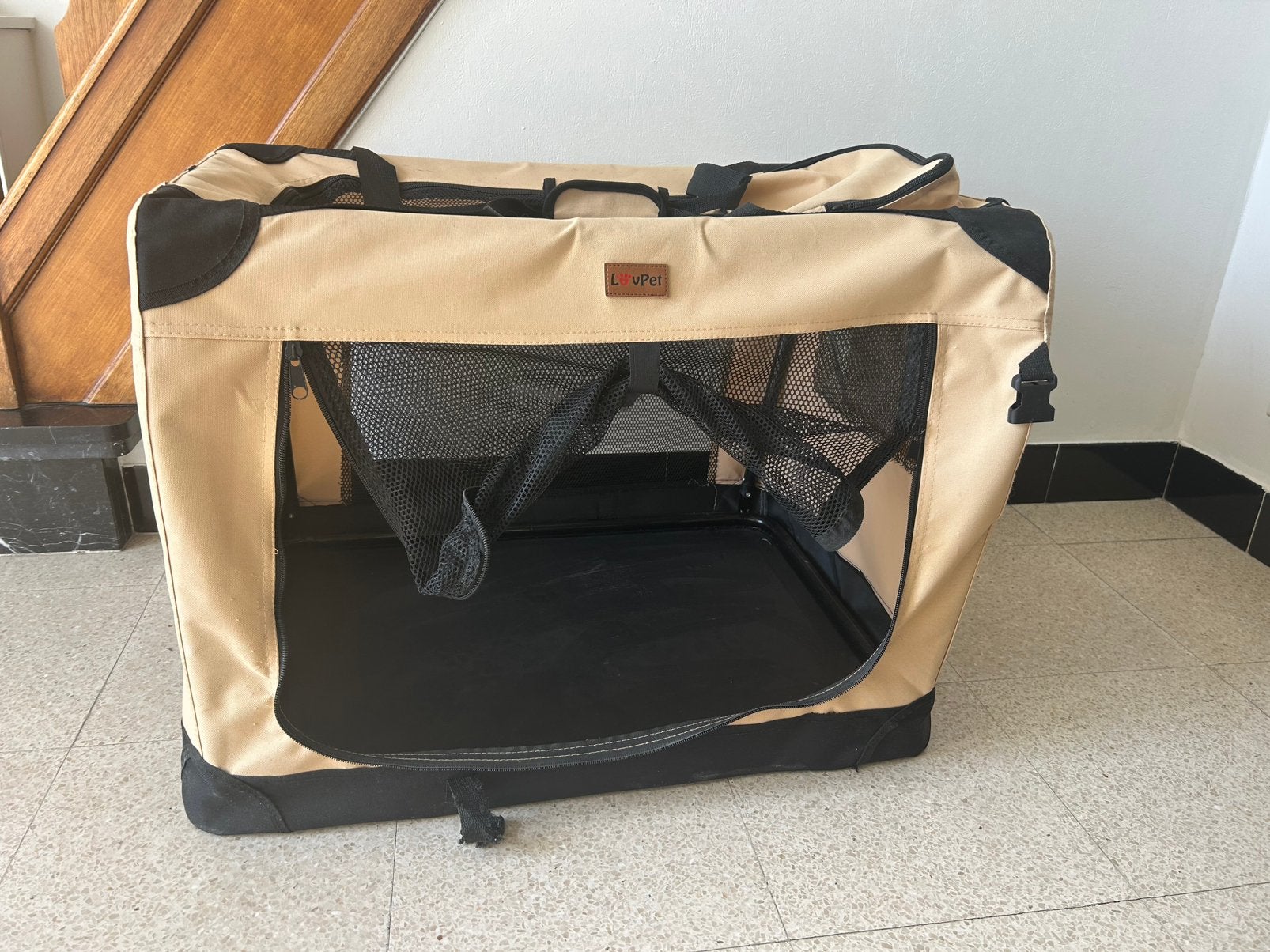 Draagbare reisbench hond, Ophalen, Gebruikt