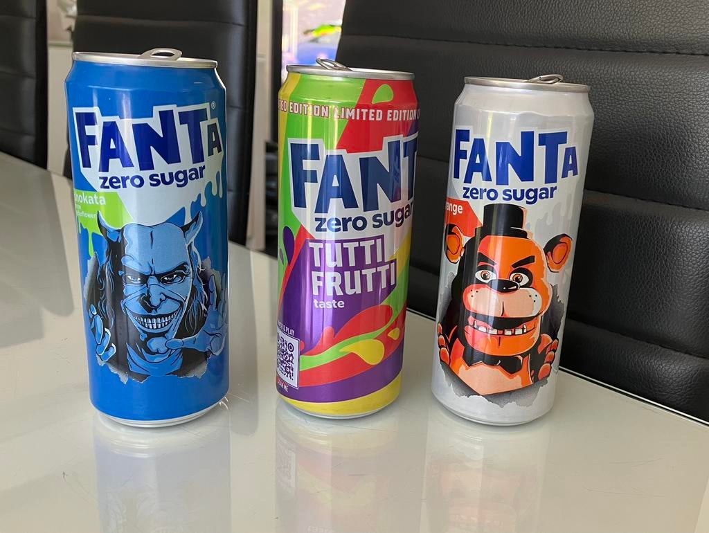 Verzamelblikjes speciale Fanta 3stuks, Huis en Inrichting, Ophalen, Zo goed als nieuw