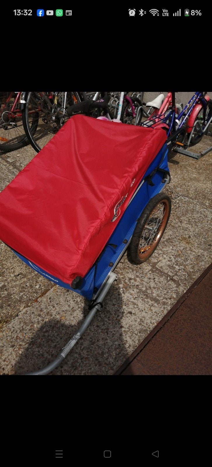 Hoes voor croozer cargo, Fietsen en Brommers, Ophalen