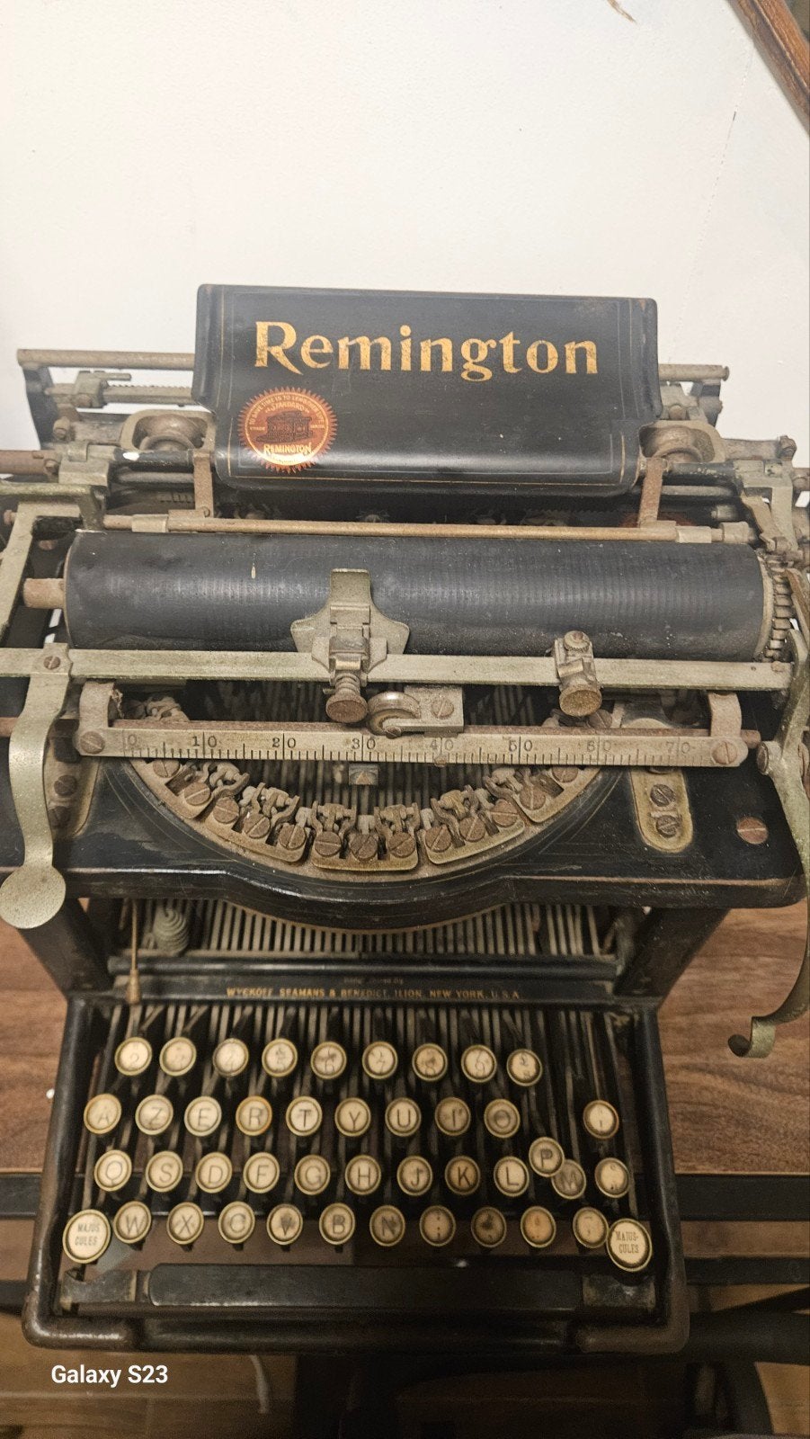 Remington 7 typewriter, Enlèvement, Utilisé