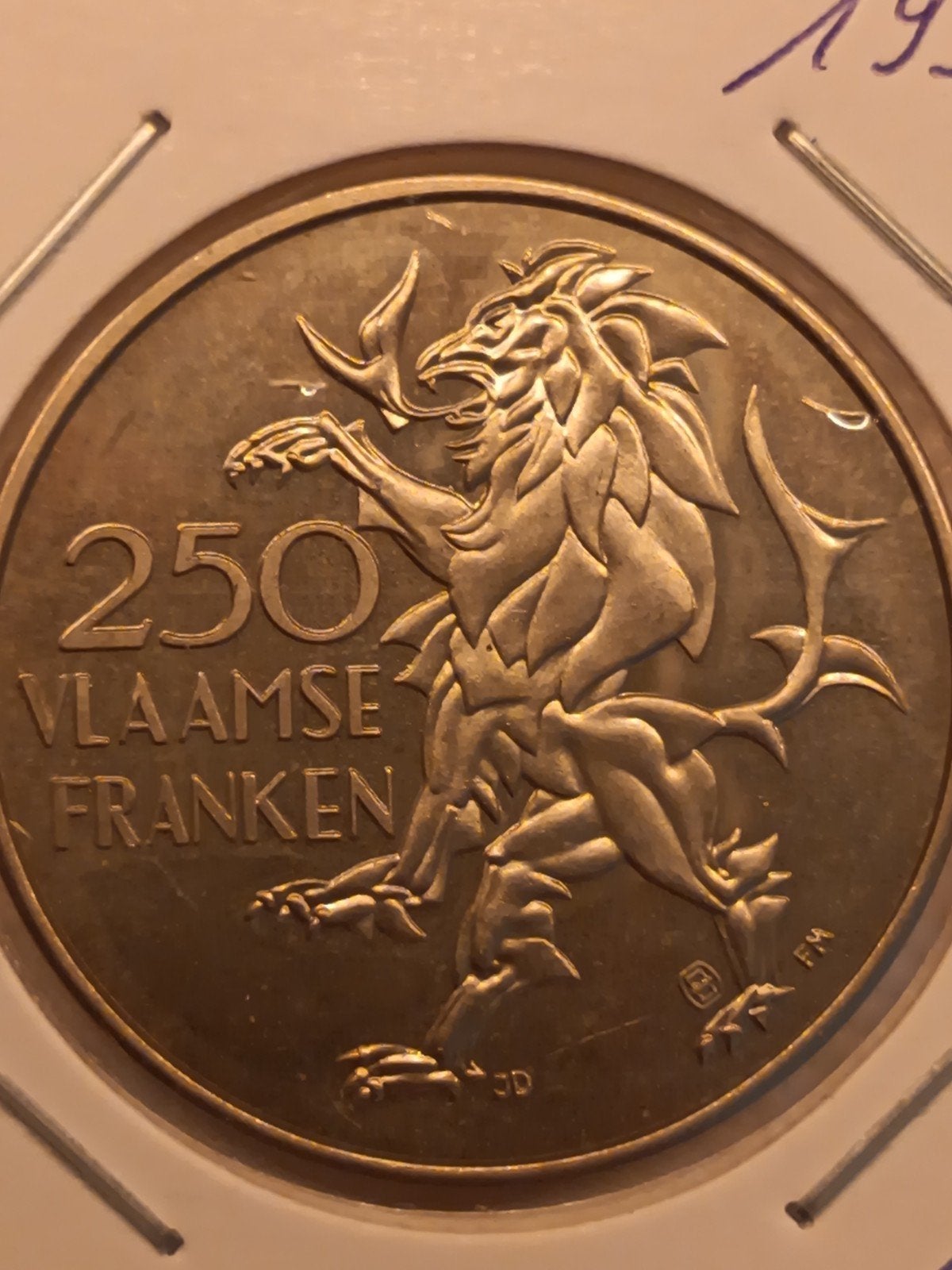 250 Vlaamse Franken 1990, Enlèvement ou Envoi