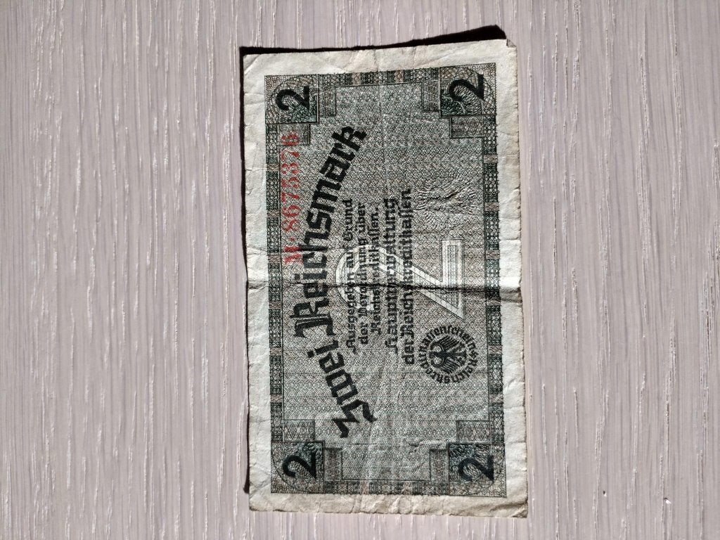 Geld : Duitse 2 Reichsmark, 1940 - 1945, Enlèvement, Billets de banque