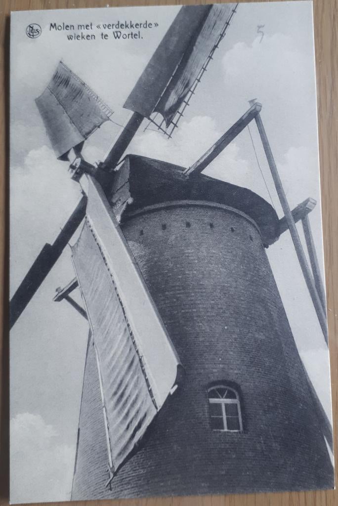 Postkaart Wortel : Molen met verdekkerde wieken, Verzamelen, Postkaarten | België, Verzenden, 1920 tot 1940, Ongelopen, Antwerpen