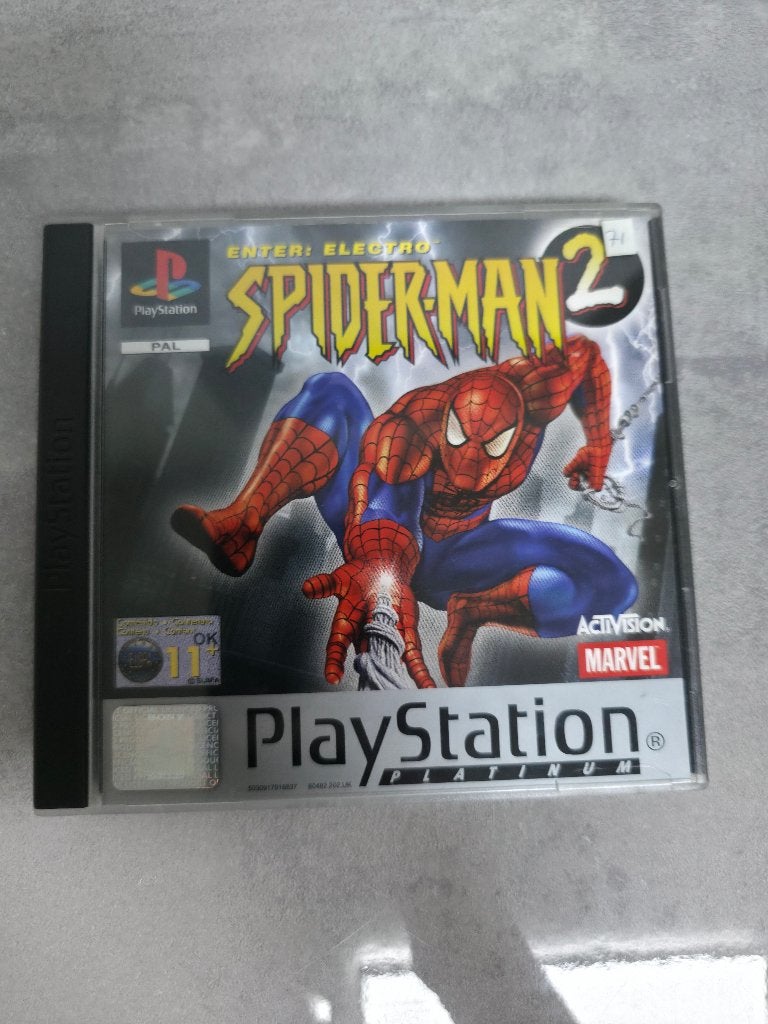 Spider-Man 2: Enter Electro PS1 game (PAL), Avontuur en Actie, Gebruikt, Verzenden, 1 speler