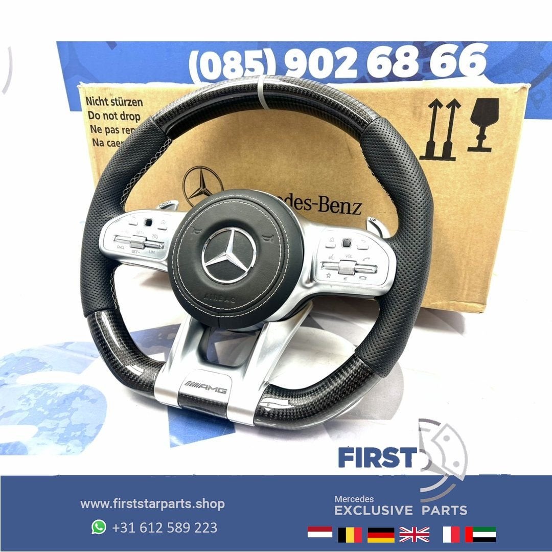 2021 AMG CARBON STUUR + AIRBAG A45 CLA45 C63 E63 GLC63 GLE63, Gebruikt, -, Verzenden, -