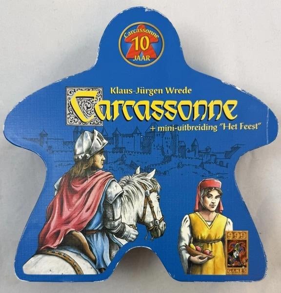 Carcassonne Mini Uitbreiding Feest 10 Jaar Jubileum 2011, Een of twee spelers, Verzenden, Zo goed als nieuw, 999 Games
