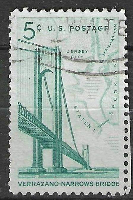 USA 1964 - Yvert 774 - De Verrazzanobrug in New York (ST), Verzenden, Gestempeld