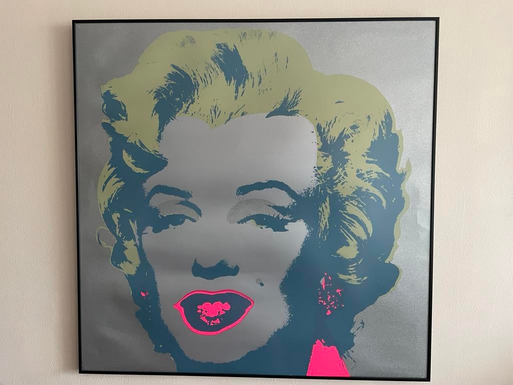 Sérigraphie Marilyn Monroe avec poussière de diamant, Antiquités & Art, Art | Lithographies & Sérigraphies, Enlèvement
