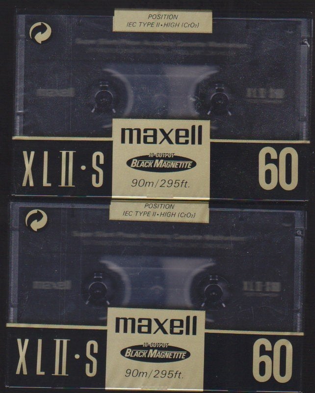 2 CASSETTES MAXELL XLII-S, Enlèvement, Neuf, dans son emballage, 2 à 25 cassettes audio, Vierge