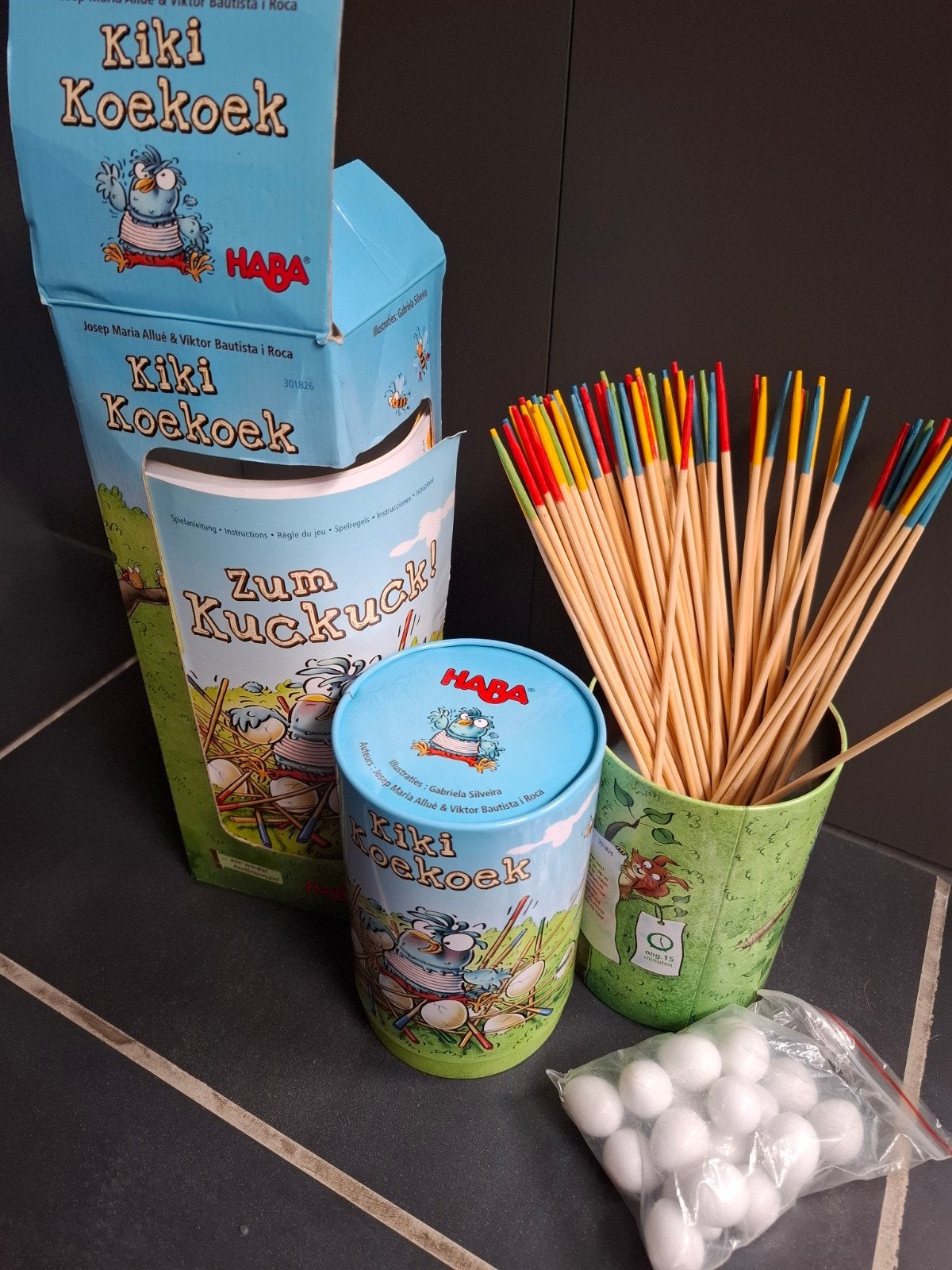 Haba kiki Koekoek, Ophalen