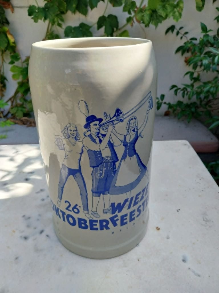 5 liter bierpot 26e Oktoberfeesten Van Roy Wieze, Ophalen of Verzenden, Zo goed als nieuw, Gebruiksvoorwerp