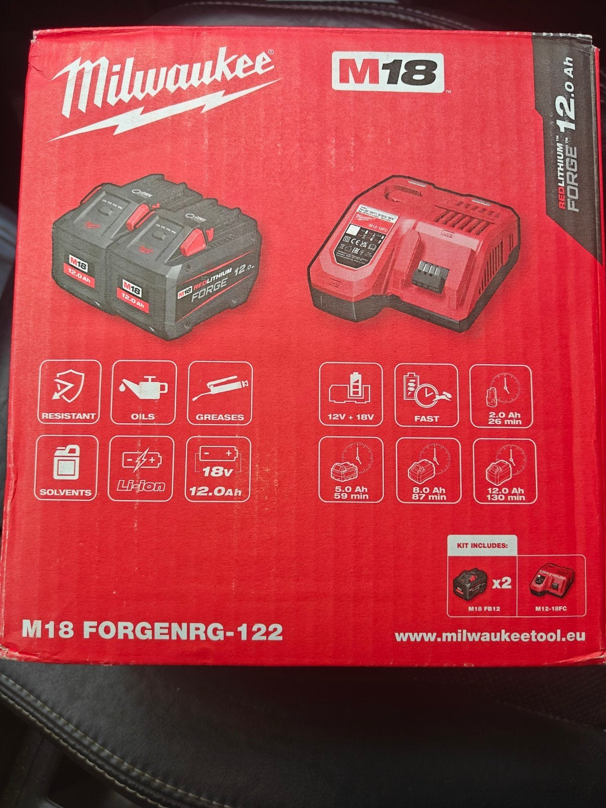 kit batterie Milwaukee M18 12.0Ah, Enlèvement
