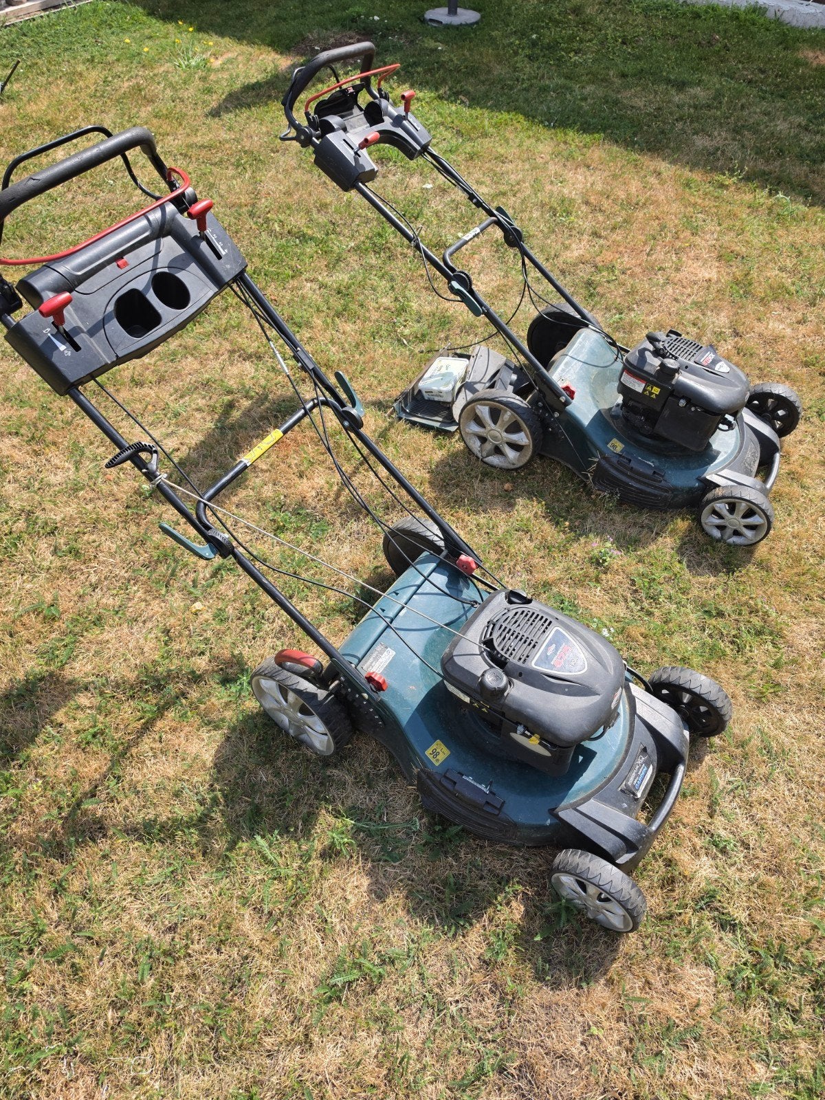 2x Powerplus POWXQG7556 190cc 56cm, Tuin en Terras, Grasmaaiers, Ophalen, Opvangbak