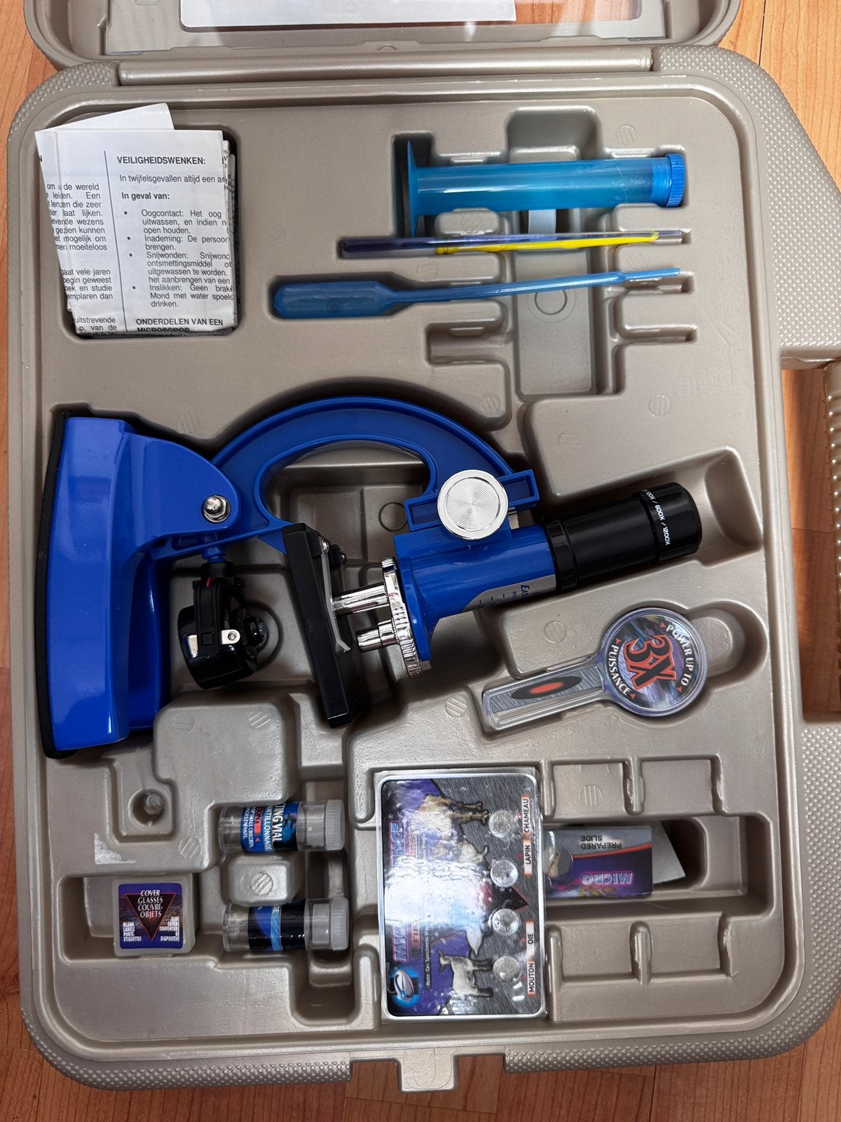 Kindermicroscoop, Audio, Tv en Foto, Optische apparatuur | Microscopen, Ophalen, Zo goed als nieuw