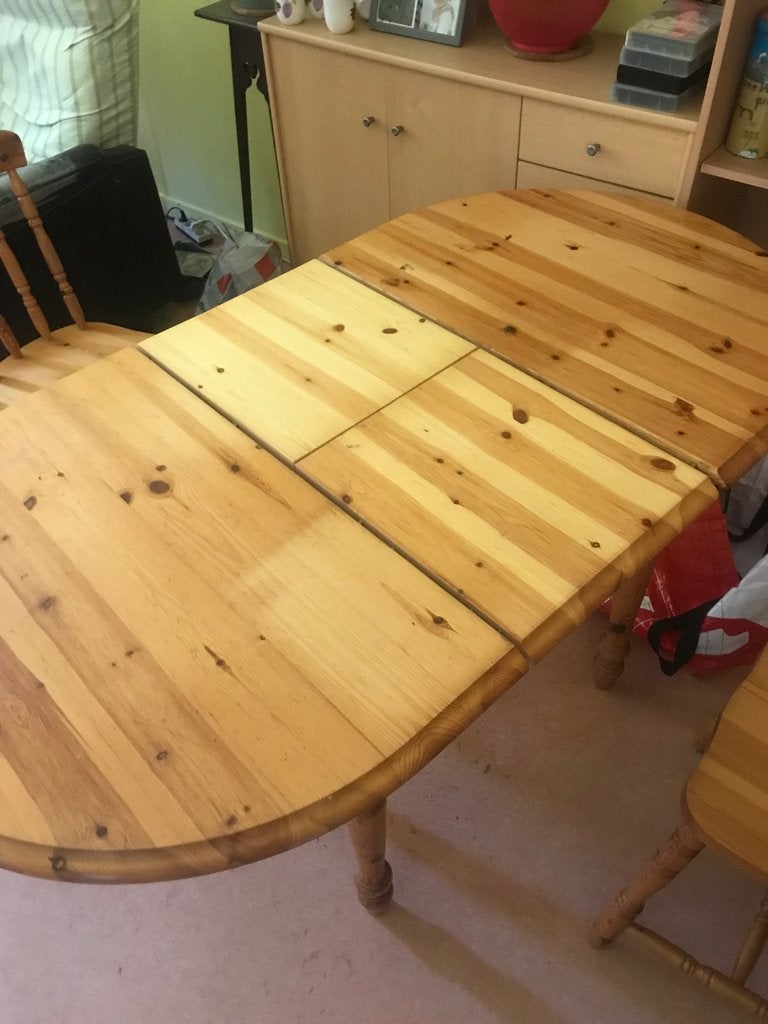 Table à rallonge, 100 à 150 cm, Quatre personnes, Enlèvement, Utilisé