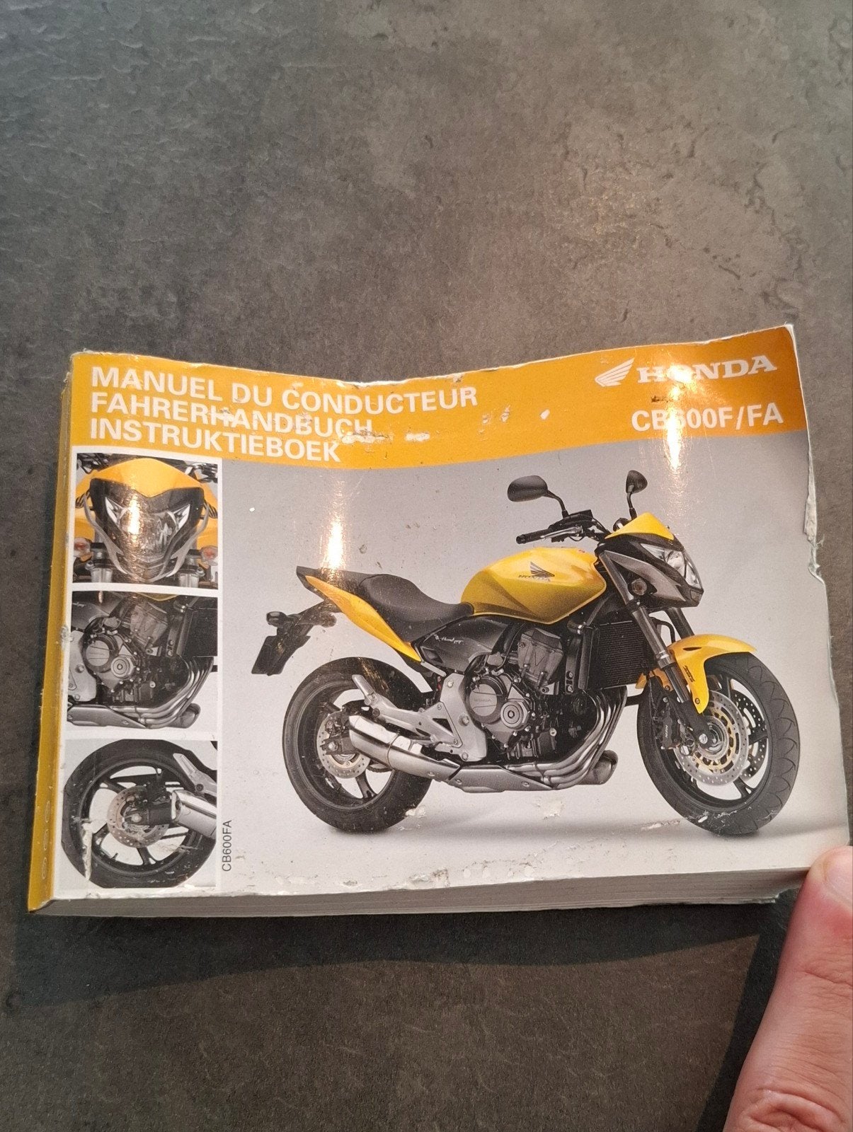 honda cb600 handleiding instructieboekje Nederlands frans, Motoren, Ophalen of Verzenden, Honda