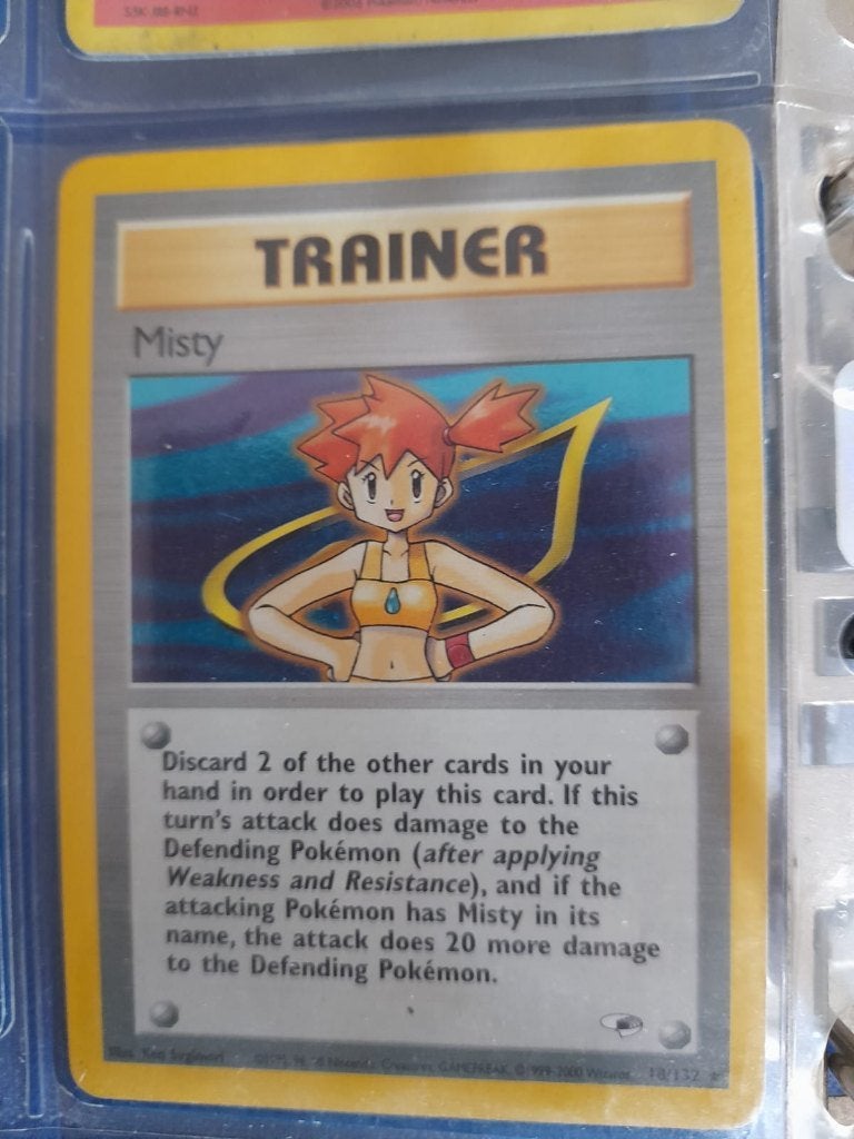 Misty 18/132 Gym Heroes, Rare Holo, Collections, Collections Autre, Enlèvement ou Envoi, Comme neuf
