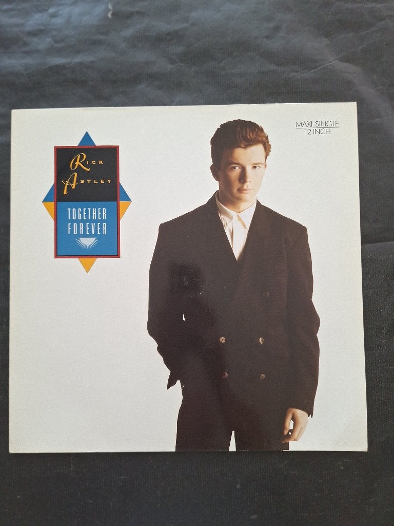 RICK ASHLEY "Together Forever" maxi LP singel (1988) IZGS, Cd's en Dvd's, Vinyl | Rock, LP, Ophalen of Verzenden, Zo goed als nieuw