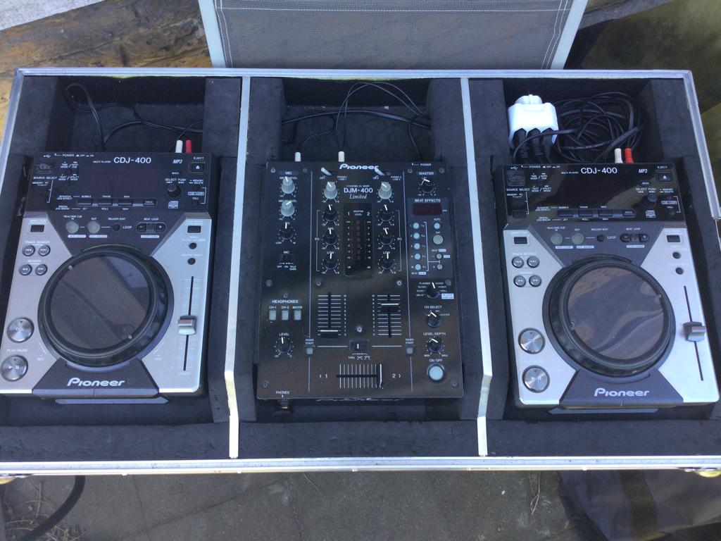 PIONEER DJ  1x djm400+2cdj400 USB/CD/CONTROL PC+ FLIGHT, Muziek en Instrumenten, Dj-sets en Draaitafels, Pioneer, Ophalen of Verzenden