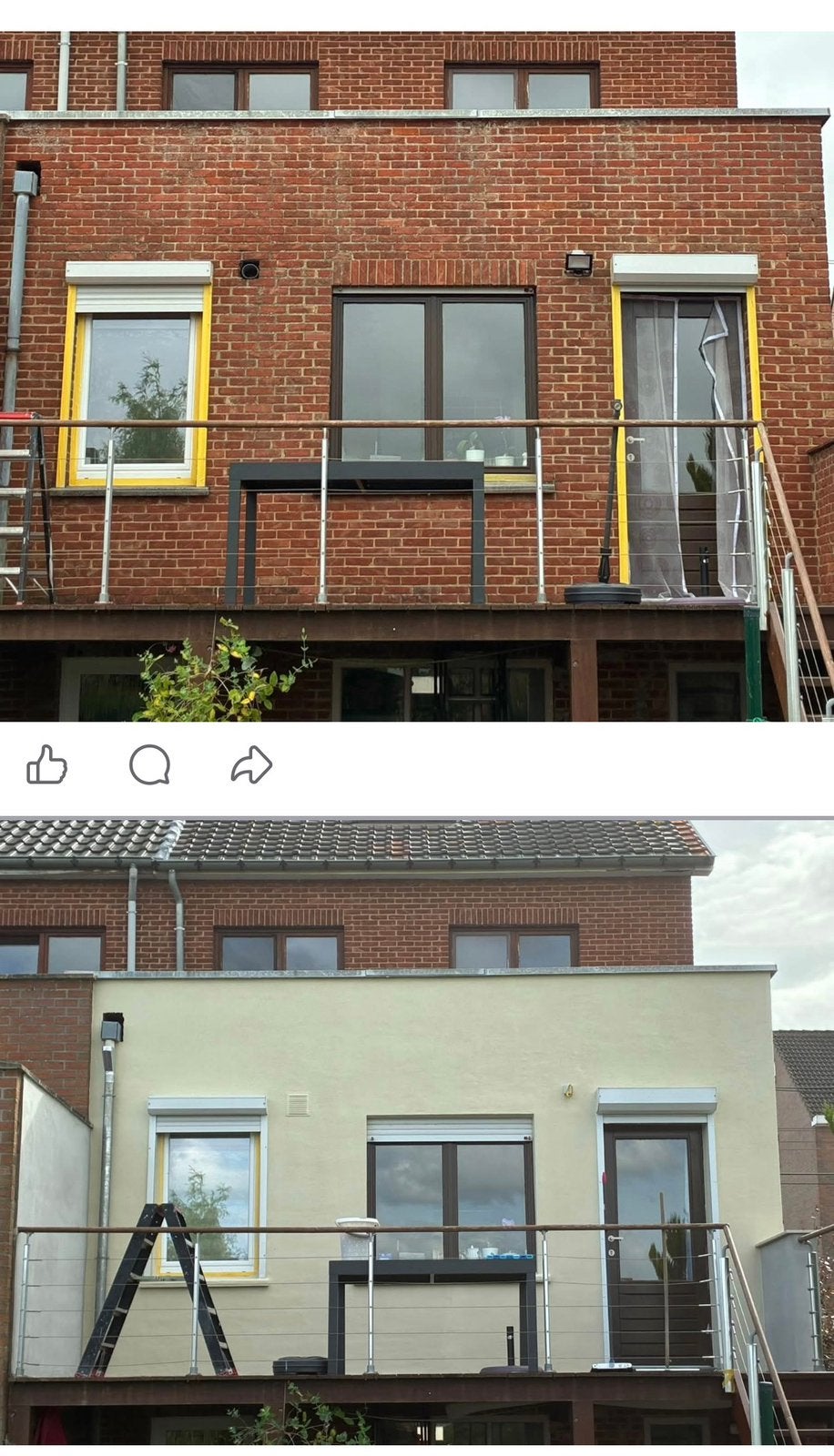 Facade ensuit  sans isolation finition peinture, Enlèvement, Comme neuf