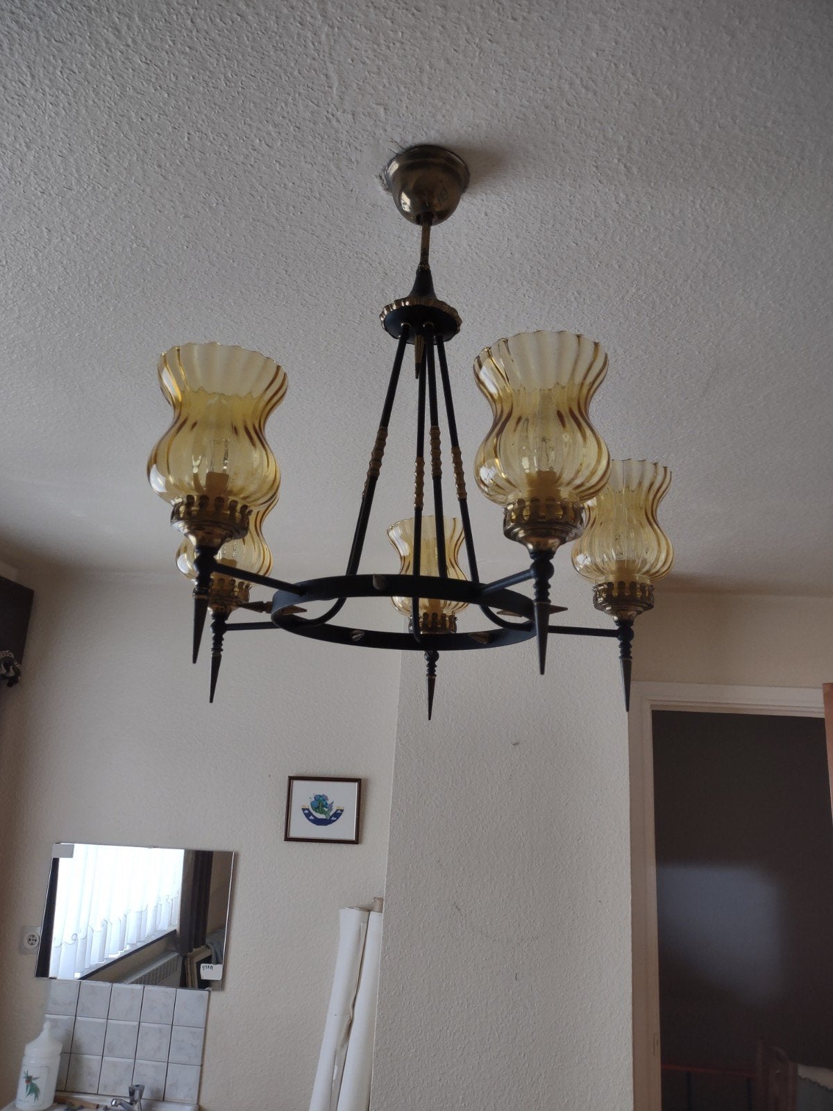 Antieke lamp., Ophalen