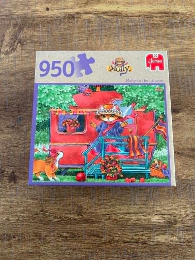 Puzzle 950 pièces : Molly dans la caravane, Enlèvement, 500 à 1500 pièces, Neuf, Puzzle